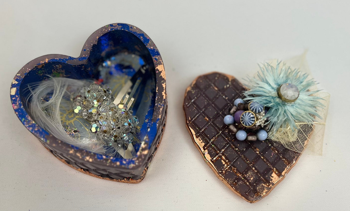 Handcrafted Heart Shaped Trinket Container