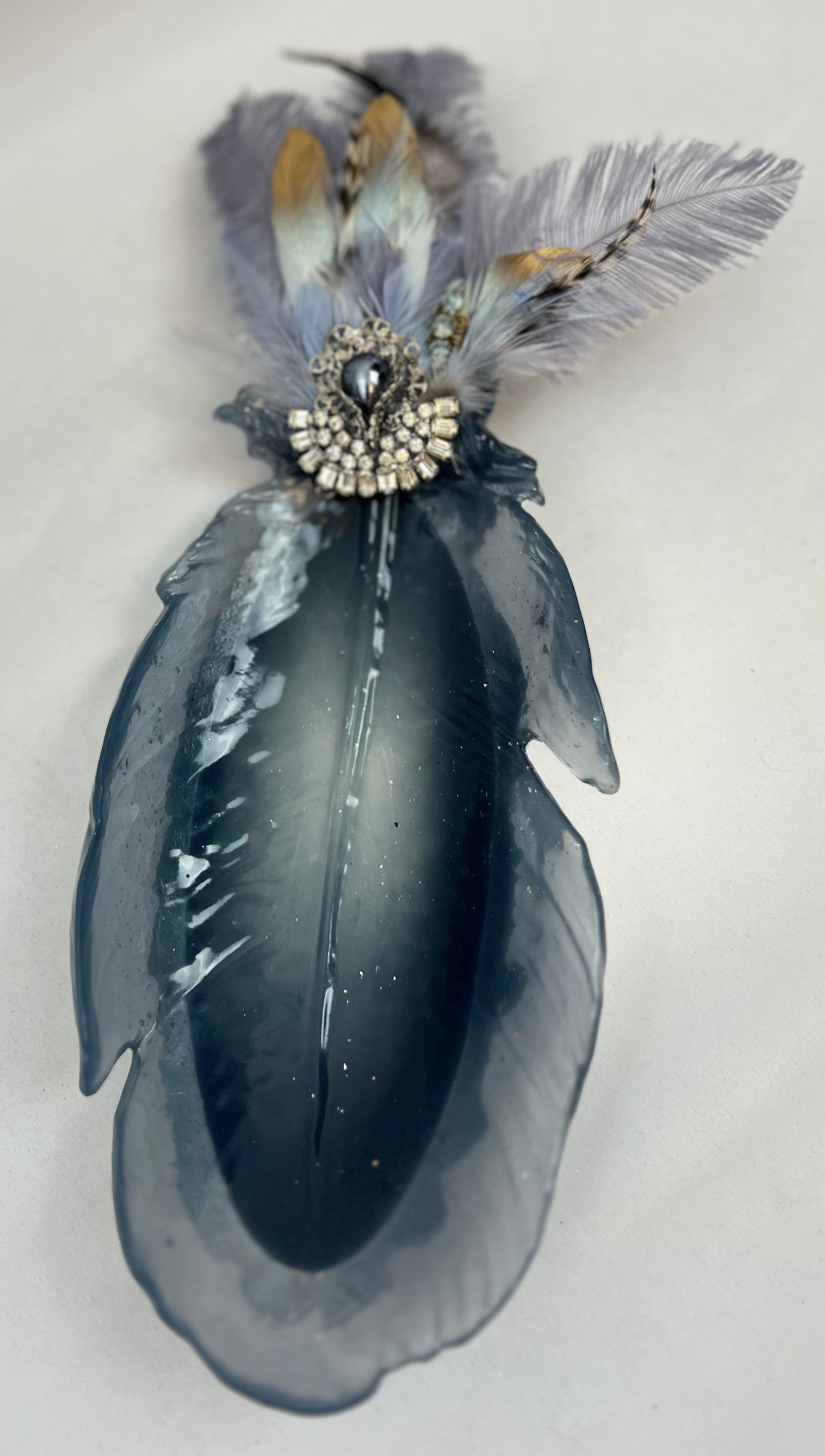 PEACOCK TRINKET DISH | PINK