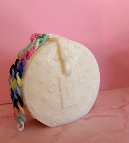 DESIGNER HANDBAG CANDLE | LV CHAPEAU
