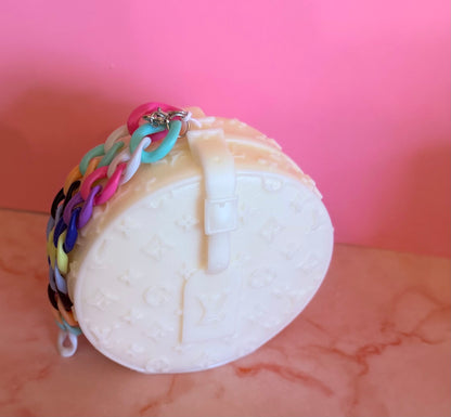 DESIGNER HANDBAG CANDLE | LV CHAPEAU