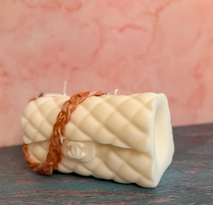 DESIGNER HANDBAG CANDLE | Classical Couture | CC Quilted Handbag