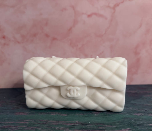 DESIGNER HANDBAG CANDLE | Classical Couture | CC Quilted Handbag