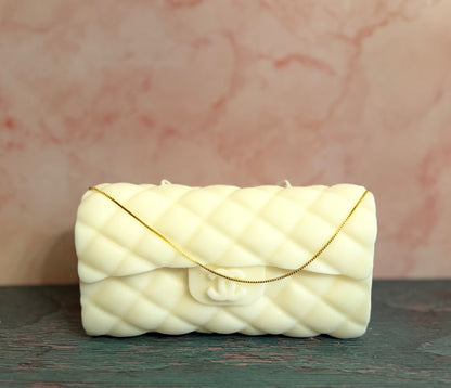 DESIGNER HANDBAG CANDLE | Classical Couture | CC Quilted Handbag