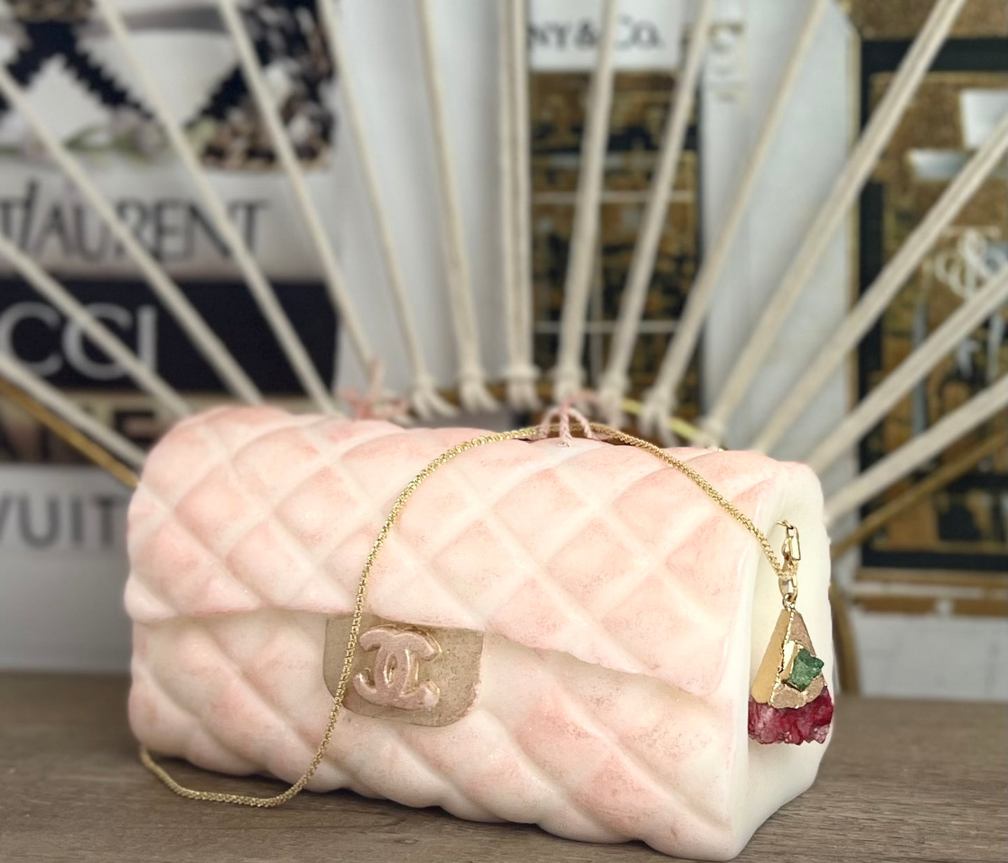 DESIGNER HANDBAG CANDLE | Classical Couture | CC Quilted Handbag