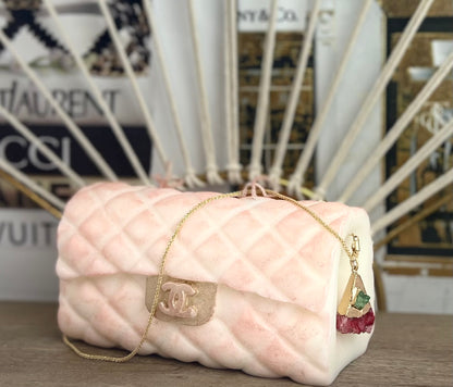 DESIGNER HANDBAG CANDLE | Classical Couture | CC Quilted Handbag
