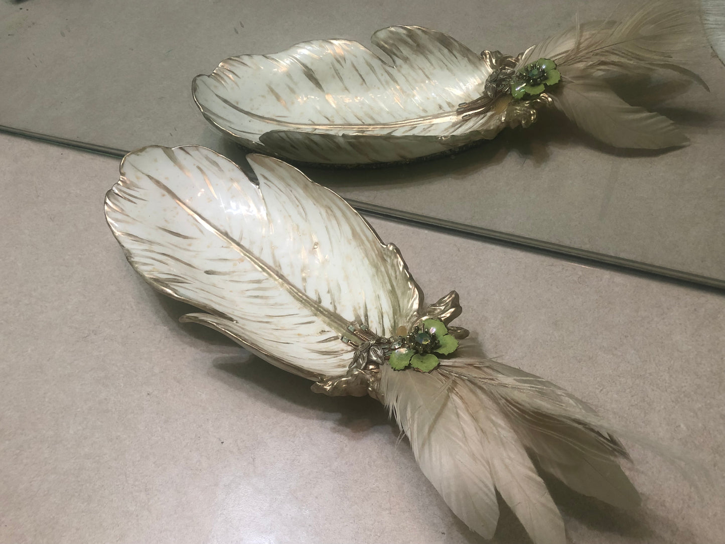 PEACOCK TRINKET DISH | PINK
