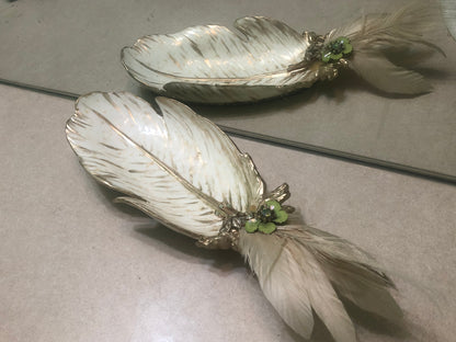 PEACOCK TRINKET DISH | PINK