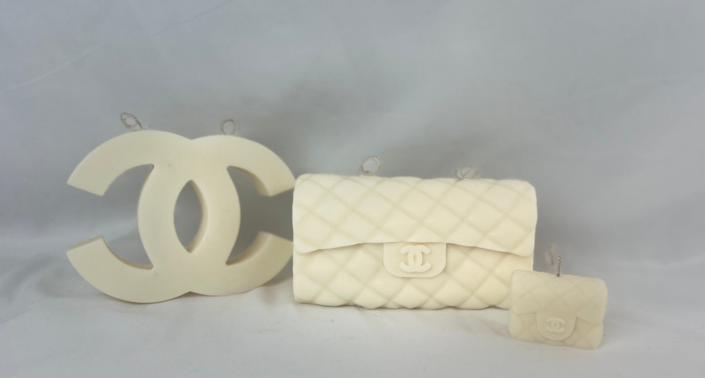 DESIGNER HANDBAG CANDLE | Classical Couture | CC Quilted Handbag