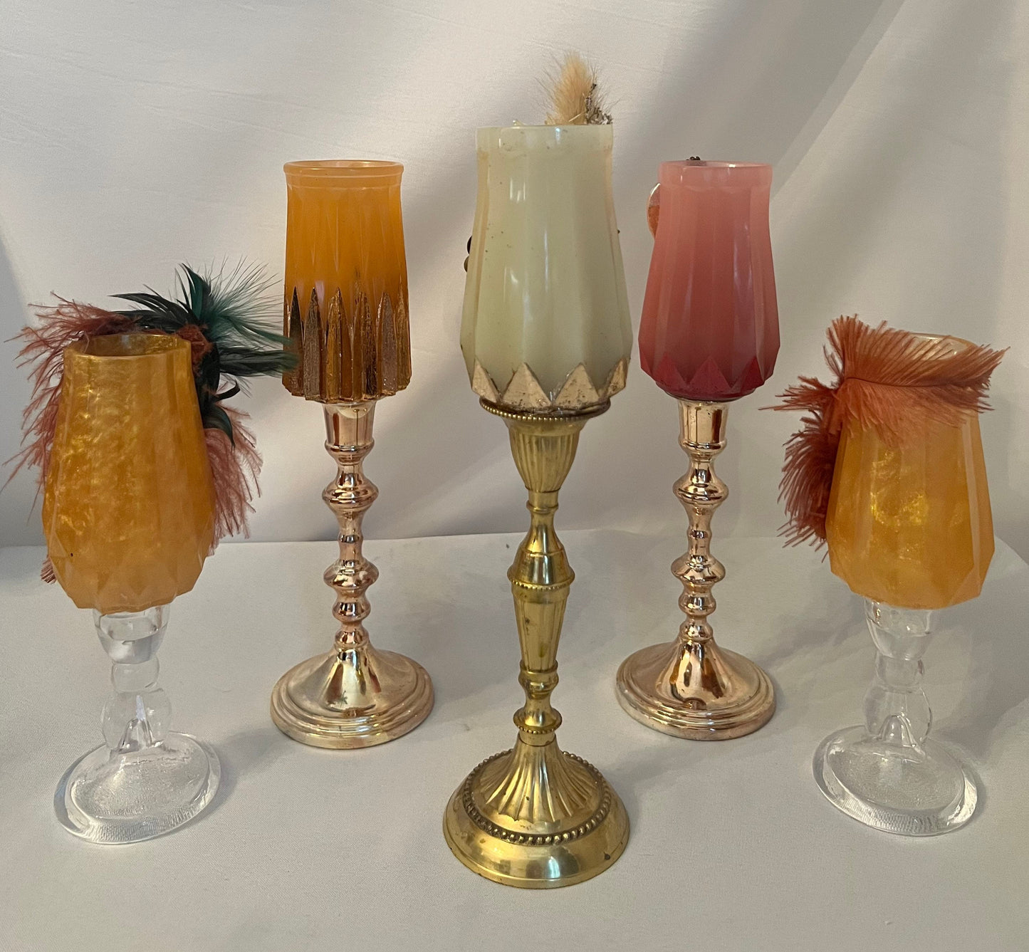 VASE - Vintage Jeweled Embellished Vase Decor - Makeup Brush Holder
