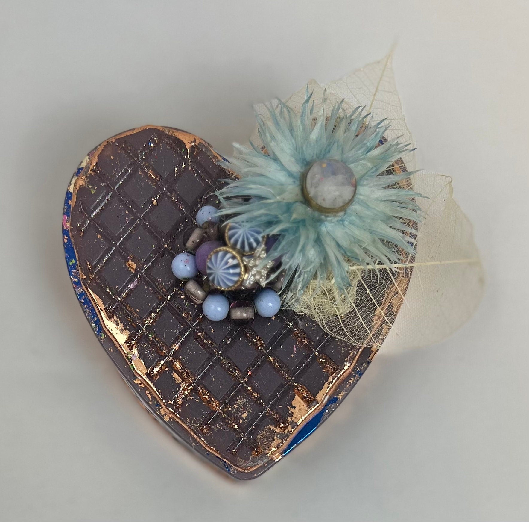 Handcrafted Heart Shaped Trinket Container
