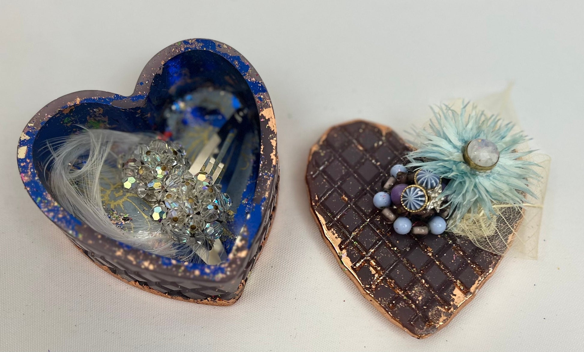 Handcrafted Heart Shaped Trinket Container