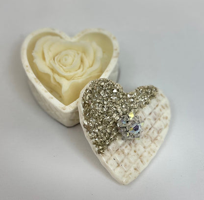 Handcrafted Heart Shaped Trinket Container