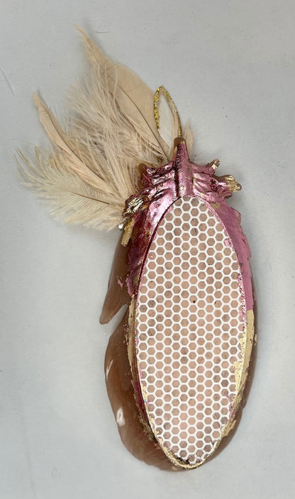 Vintage Jeweled Peacock Feather Dish for Jewelry, Trinkets, and Keys