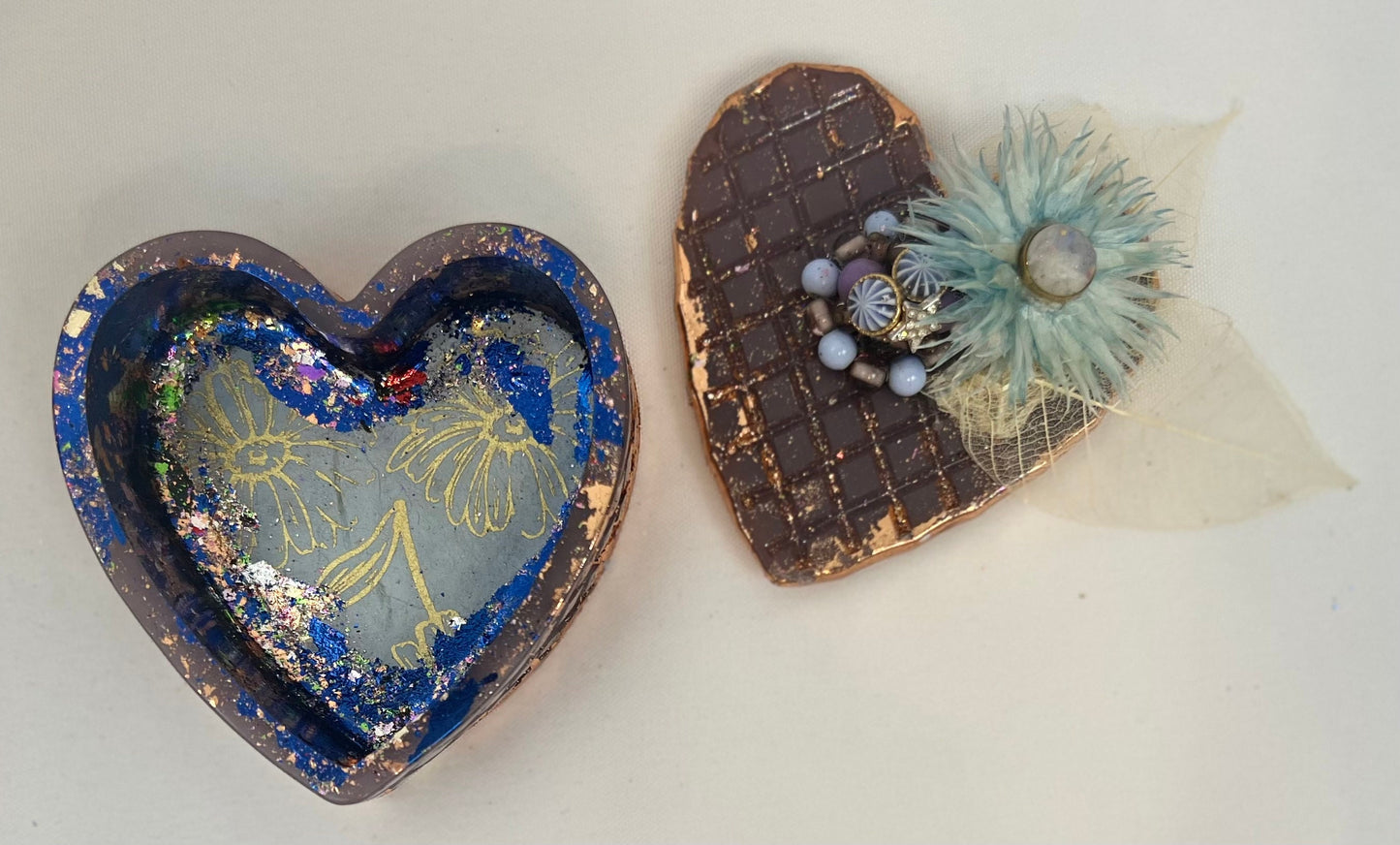 Handcrafted Heart Shaped Trinket Container