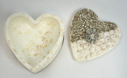 Handcrafted Heart Shaped Trinket Container