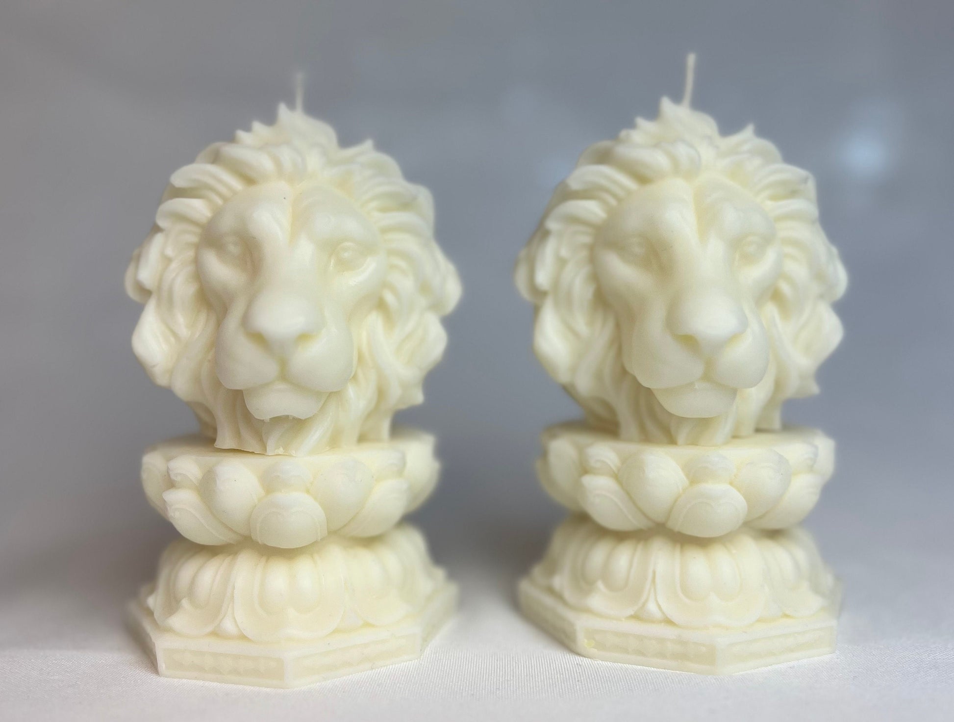 Lion Head Sculptural Candle