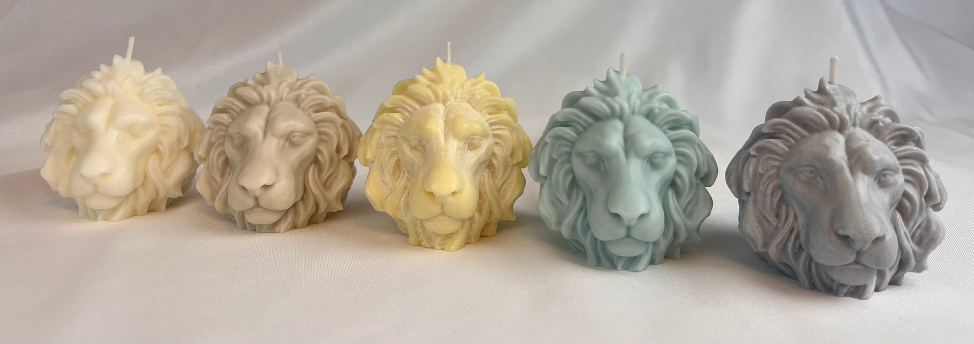 Lion Head & Lion Figurine Sculpture Candles
