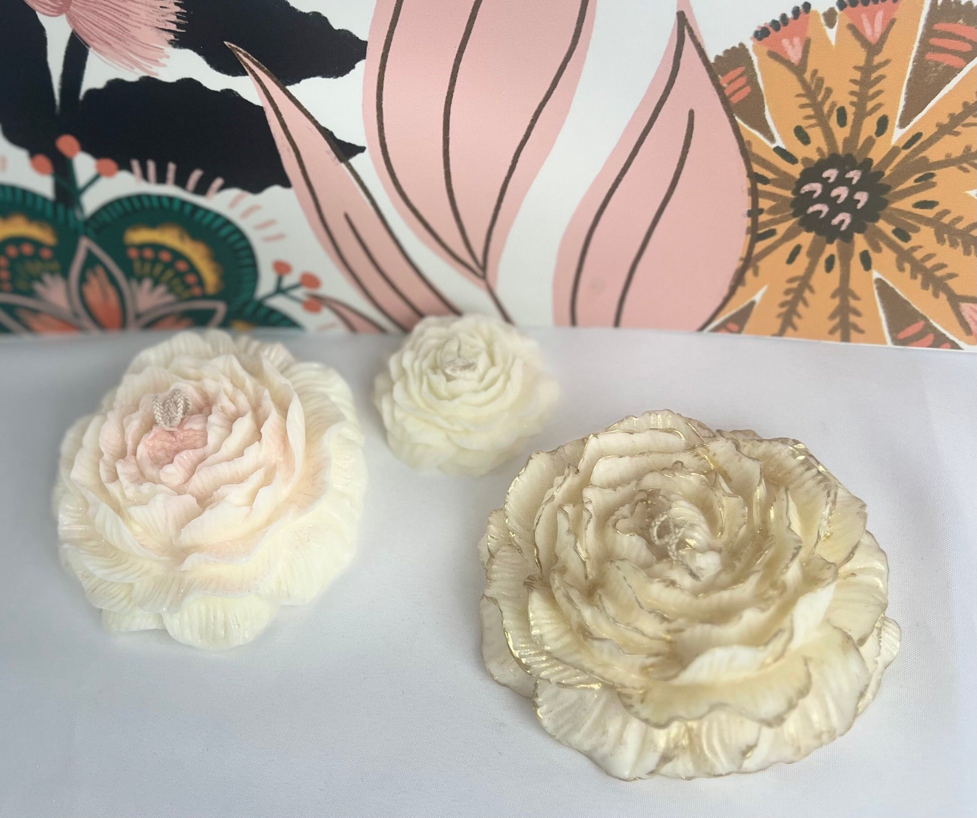 Peony Sculptural Candles