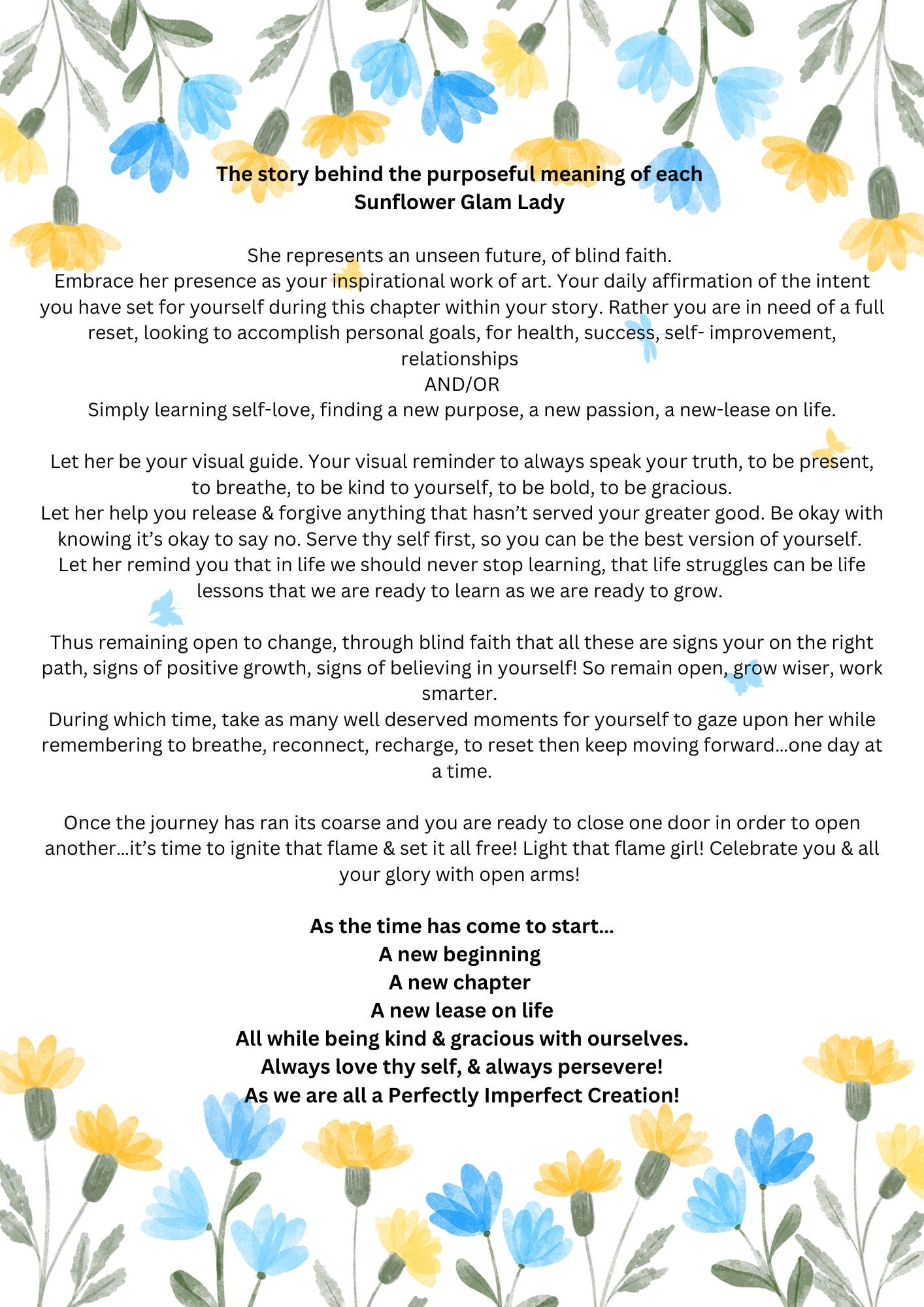 Meaningful Lady - Sunflower Glam