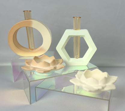 SCULPED Propagation Station - Jesmonite Cement Resin - Bud Vases - Home Decor