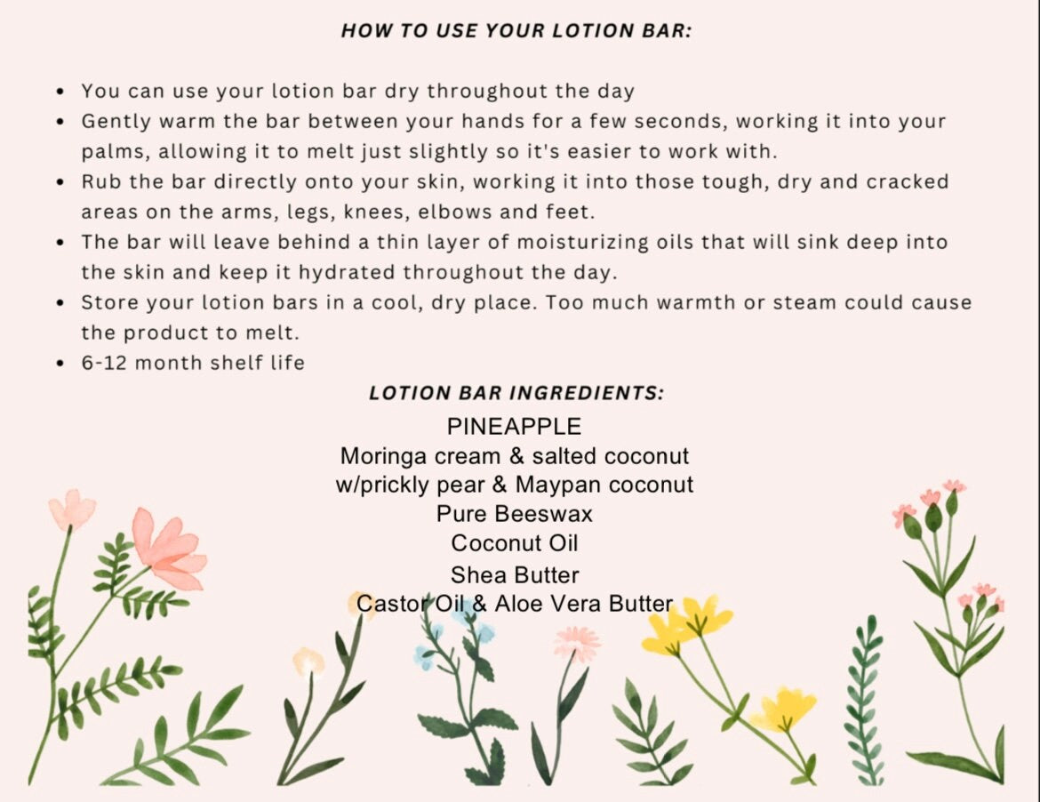 Pineapple Lotion Bar
