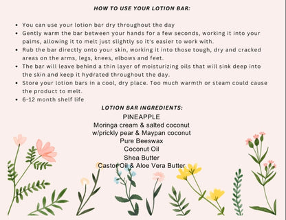 Pineapple Lotion Bar