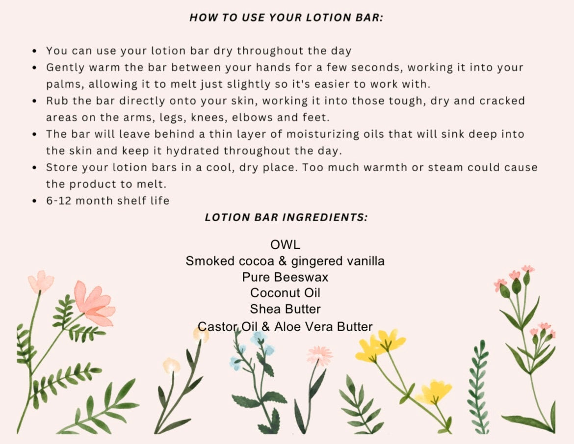 Owl Lotion Bar