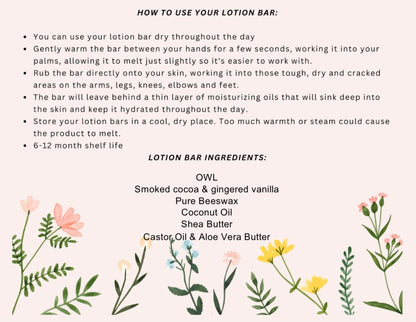 Owl Lotion Bar