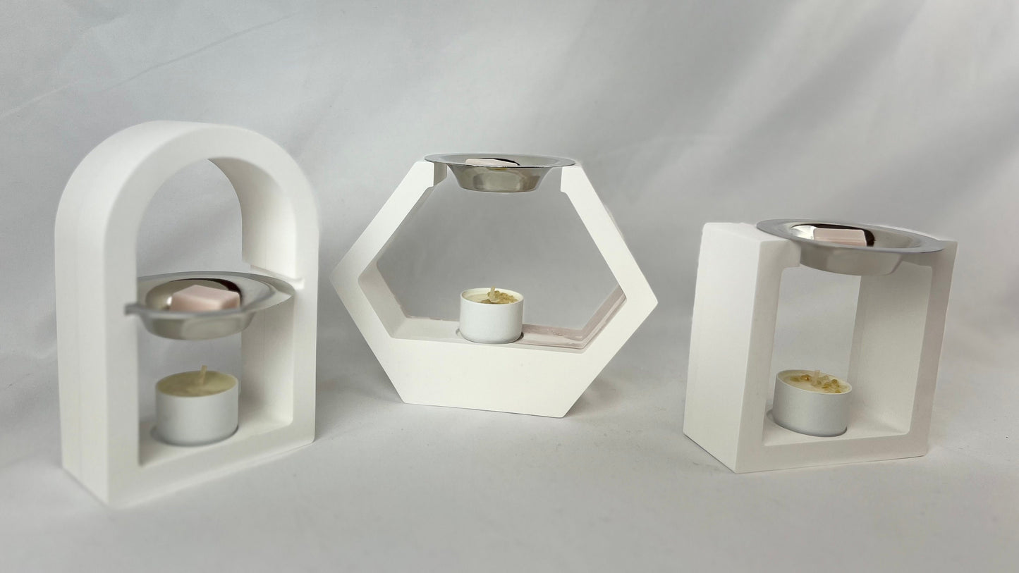 SCULPTED Concrete Wax Melt Warmer Minimalistic