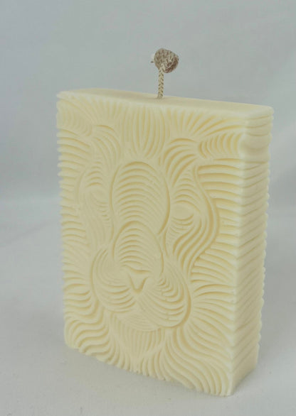 Lion Head Sculptural Candle