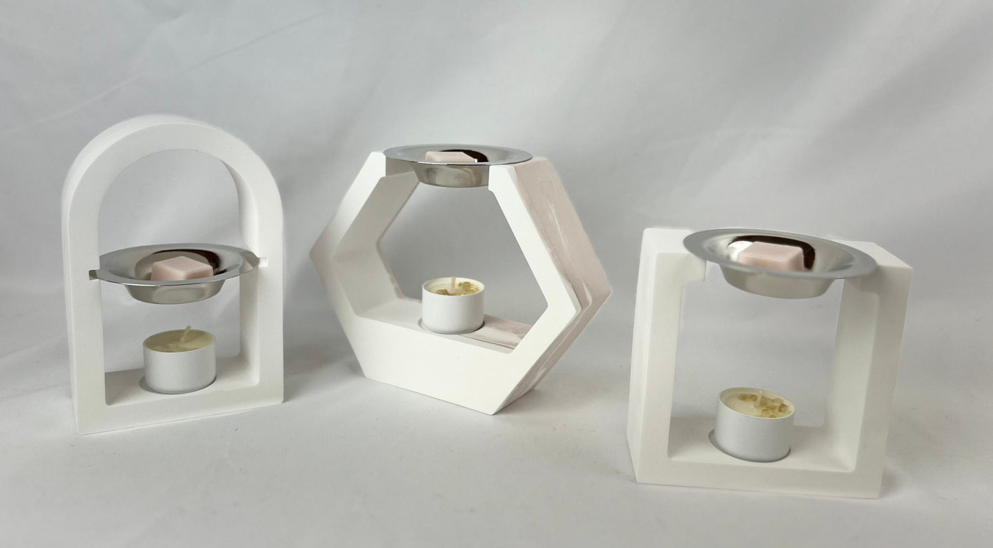 SCULPTED Concrete Wax Melt Warmer Minimalistic
