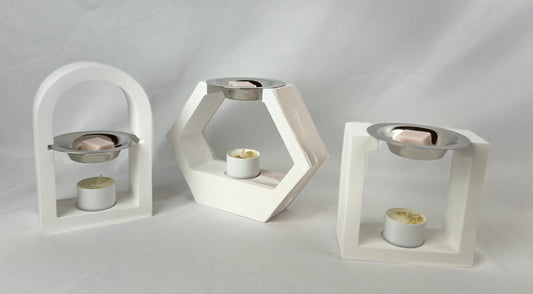 SCULPTED Concrete Wax Melt Warmer Minimalistic