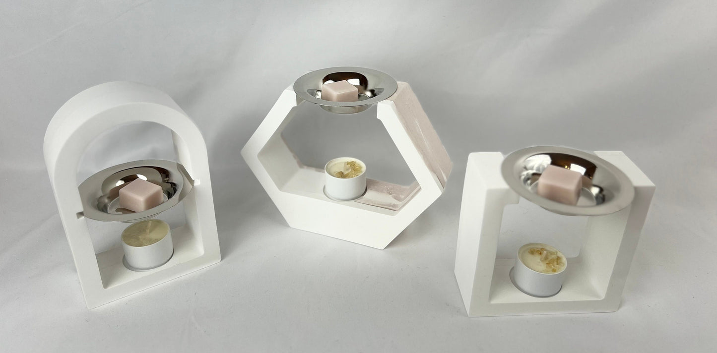 SCULPTED Concrete Wax Melt Warmer Minimalistic