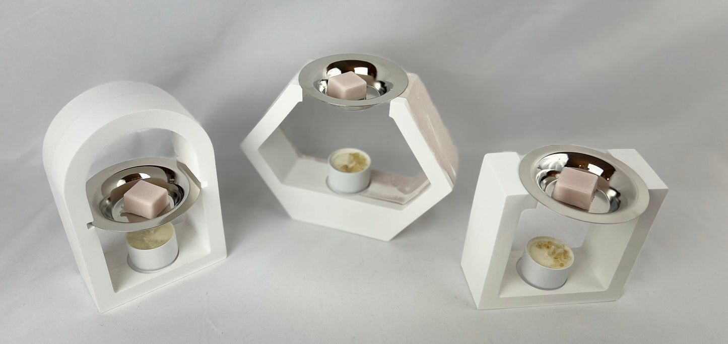 SCULPTED Concrete Wax Melt Warmer Minimalistic