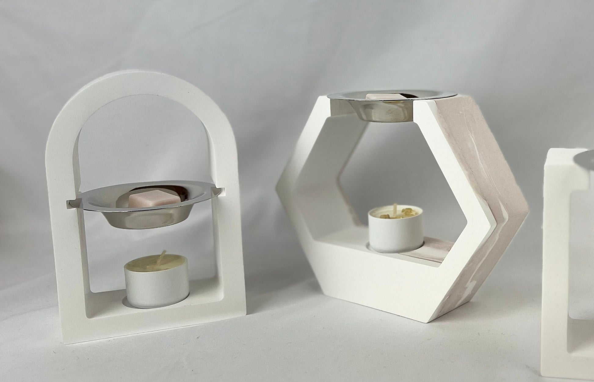 SCULPTED Concrete Wax Melt Warmer Minimalistic