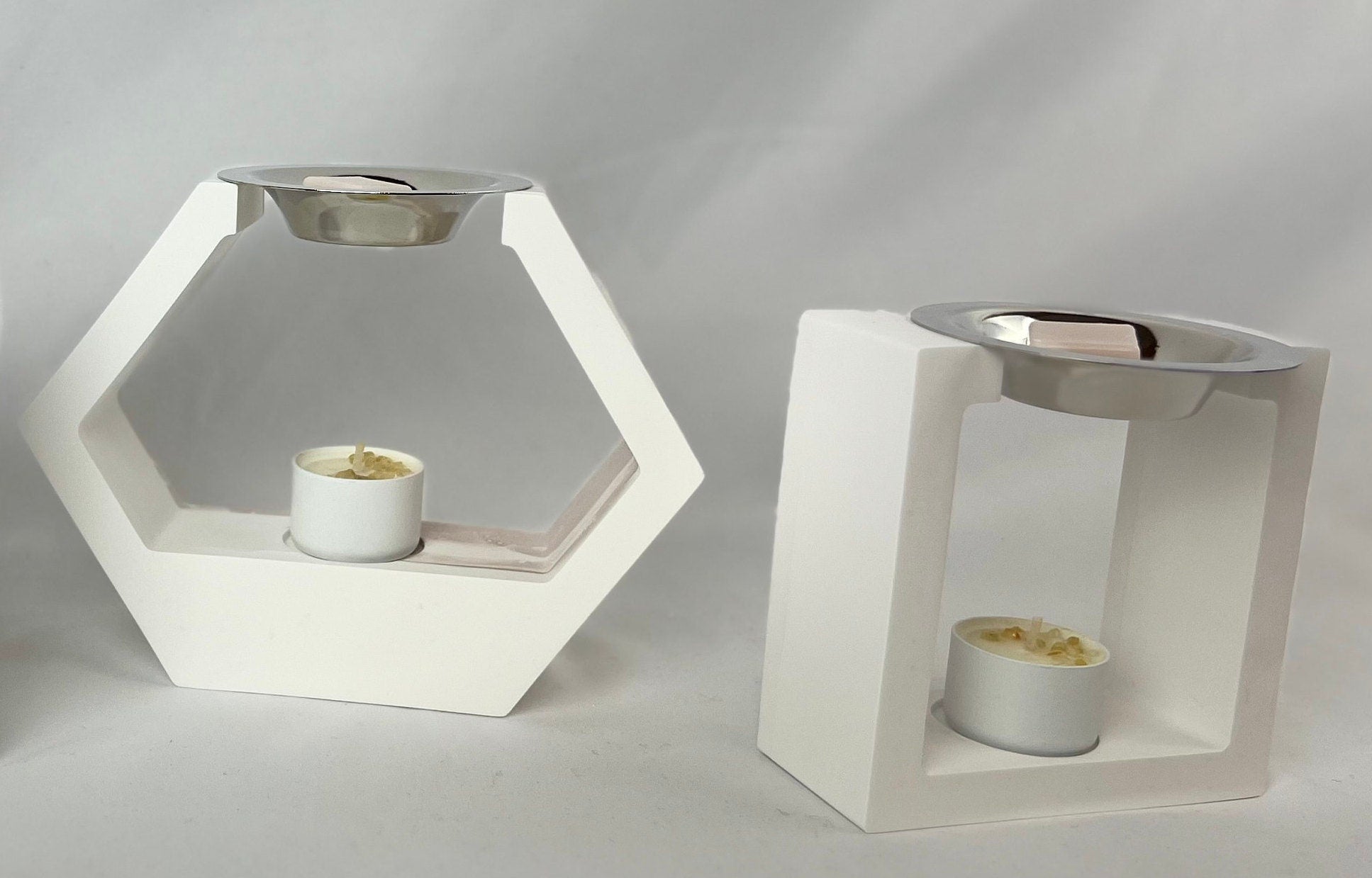 SCULPTED Concrete Wax Melt Warmer Minimalistic