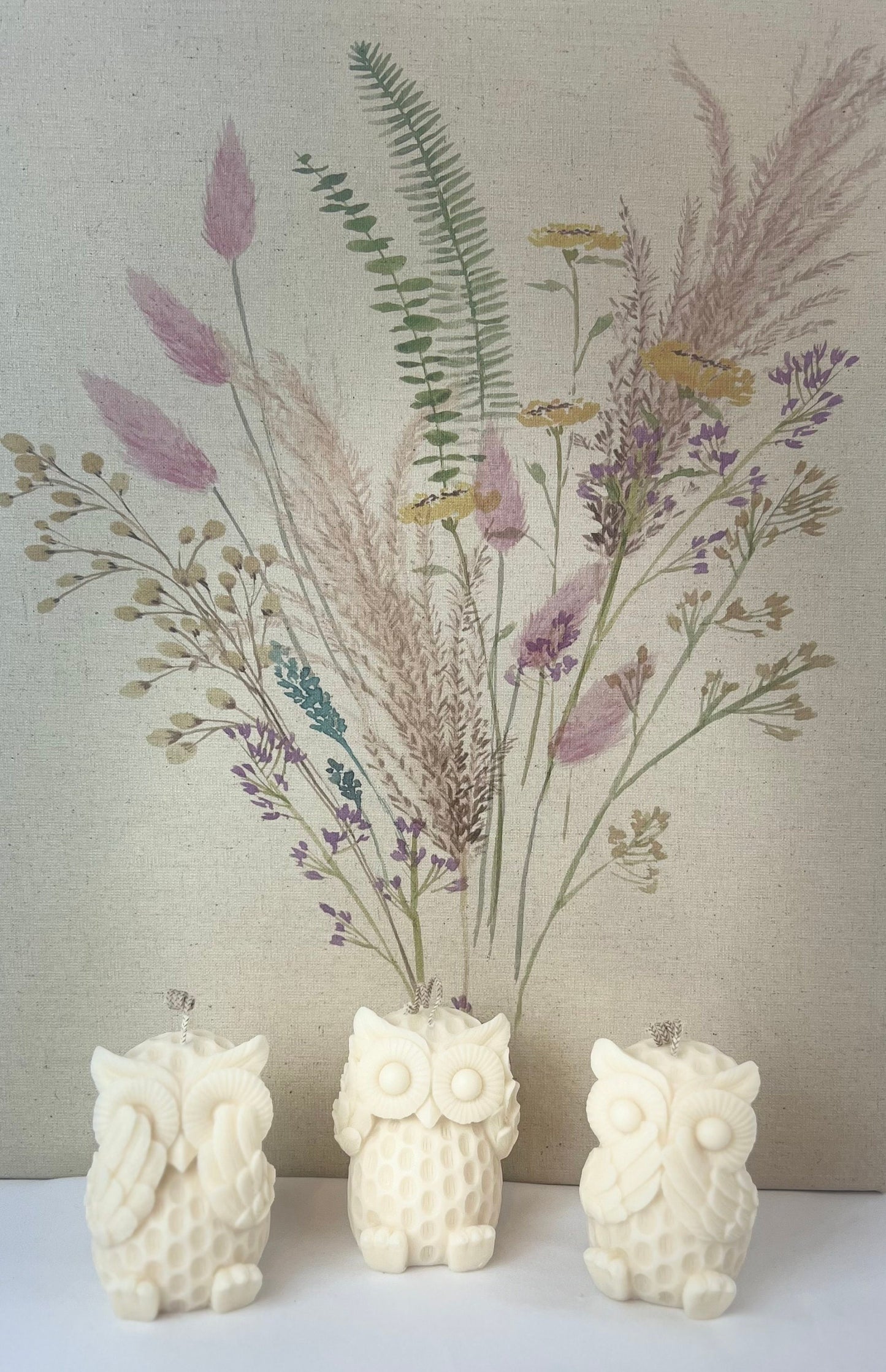 Owl Sculptural Candles