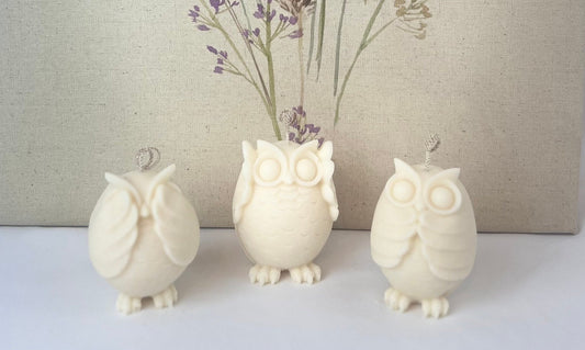 Owl Sculptural Candles