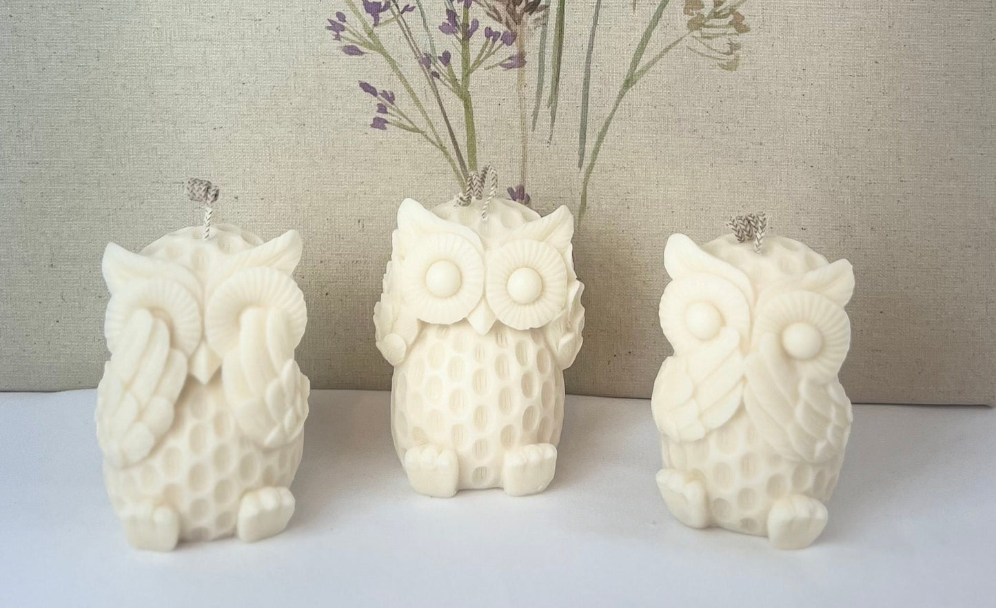 Owl Sculptural Candles