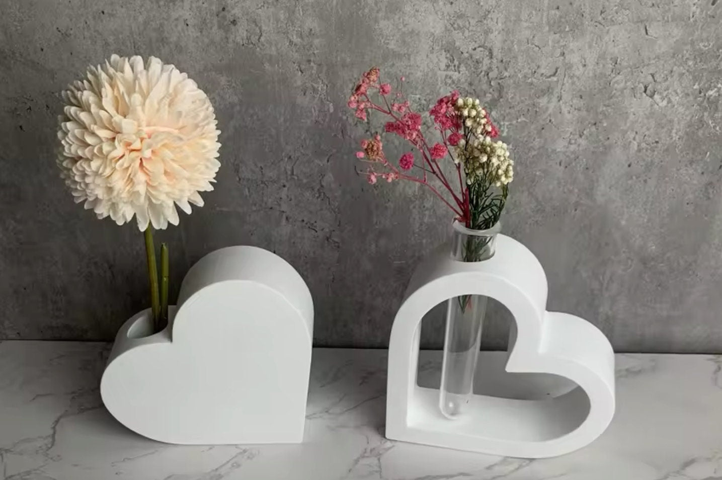 SCULPTED Hydroponic Vase - Heart Shaped Propagation Station - Room Diffuser
