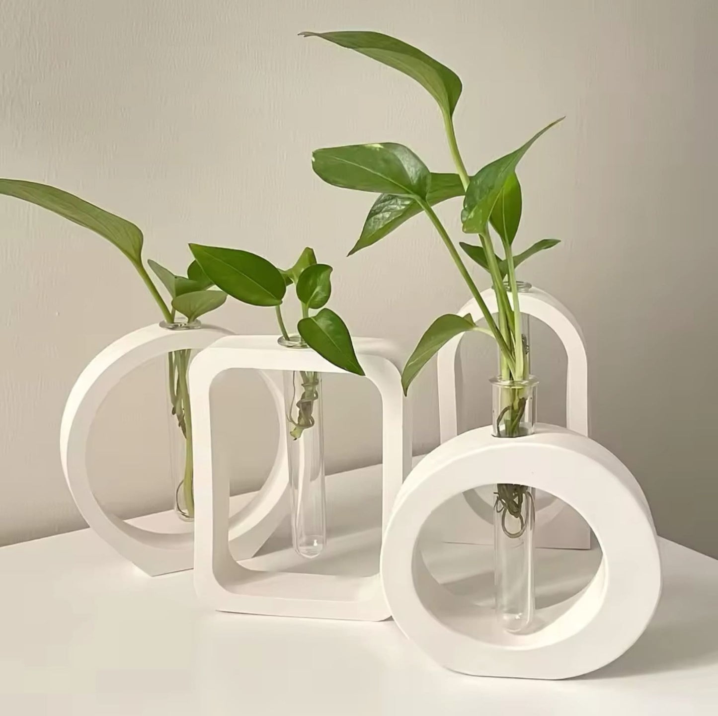 SCULPED Propagation Station - Jesmonite Cement Resin - Bud Vases - Home Decor