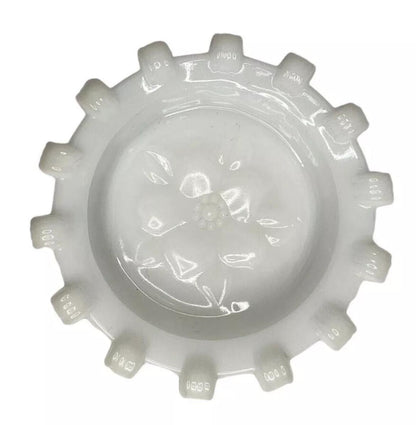Pinwheel Design Milk Glass Coasters