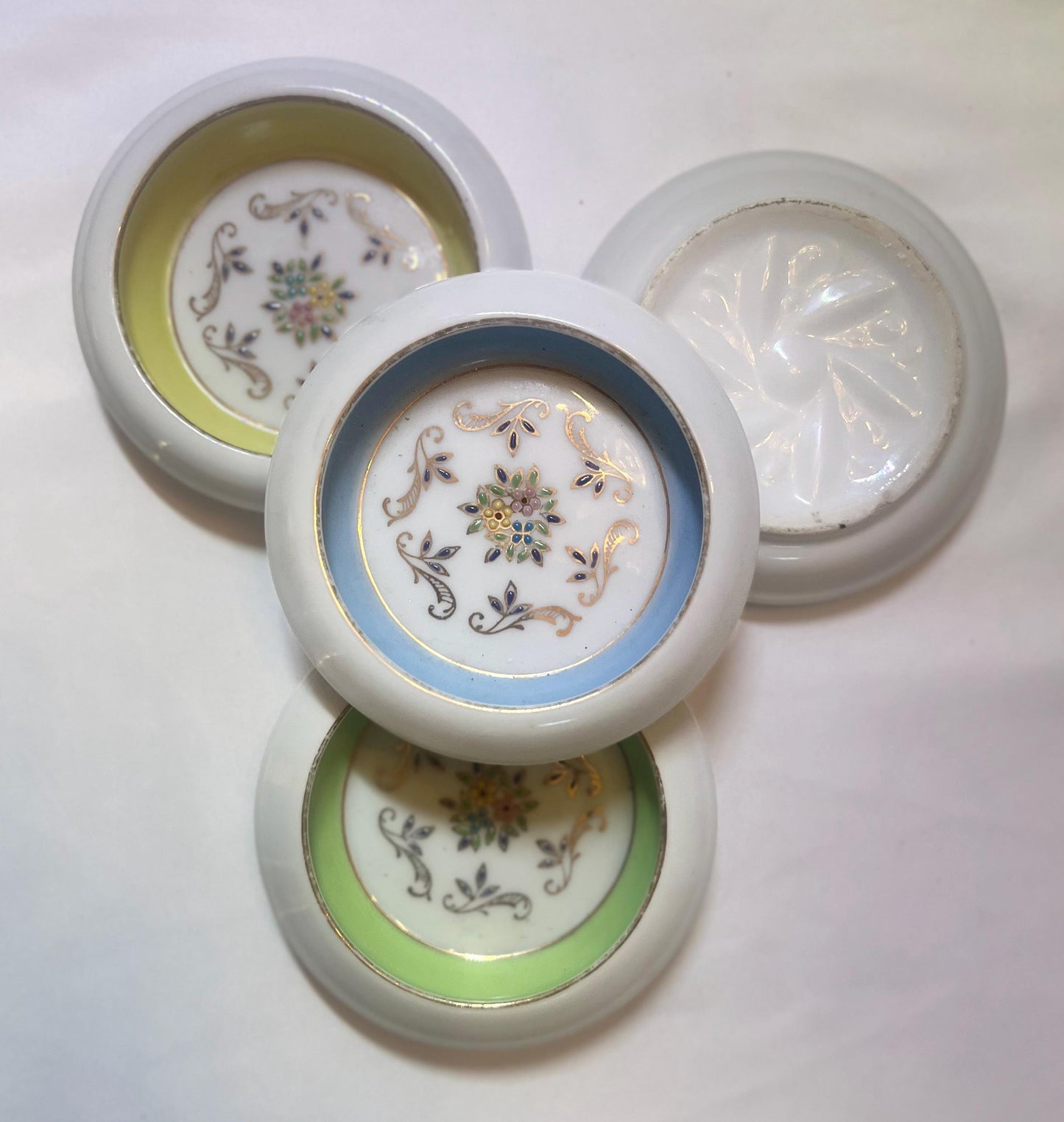 Hunt Hallmark Porcelain Hand Painted Coasters - Set of 4