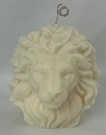 Lion Head & Lion Figurine Sculpture Candles