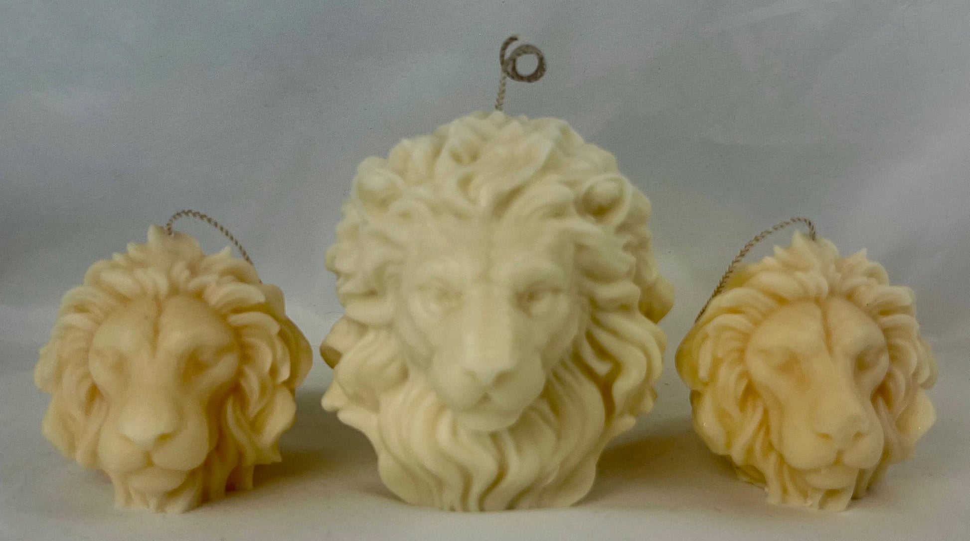 Lion Head & Lion Figurine Sculpture Candles