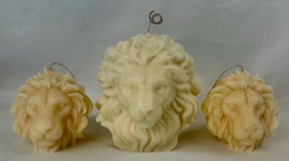 Lion Head & Lion Figurine Sculpture Candles