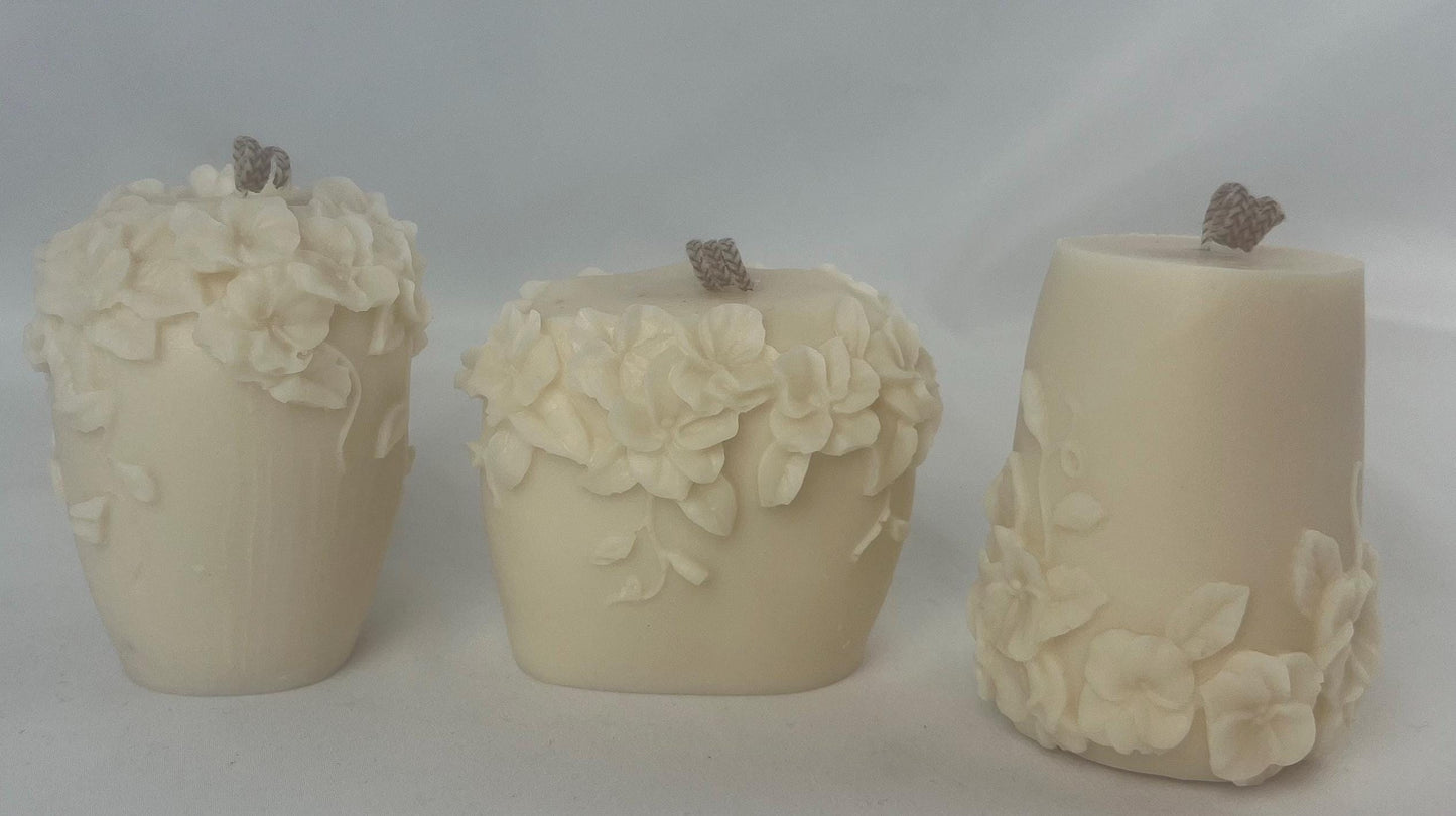Floral Corolla Pillar Candle