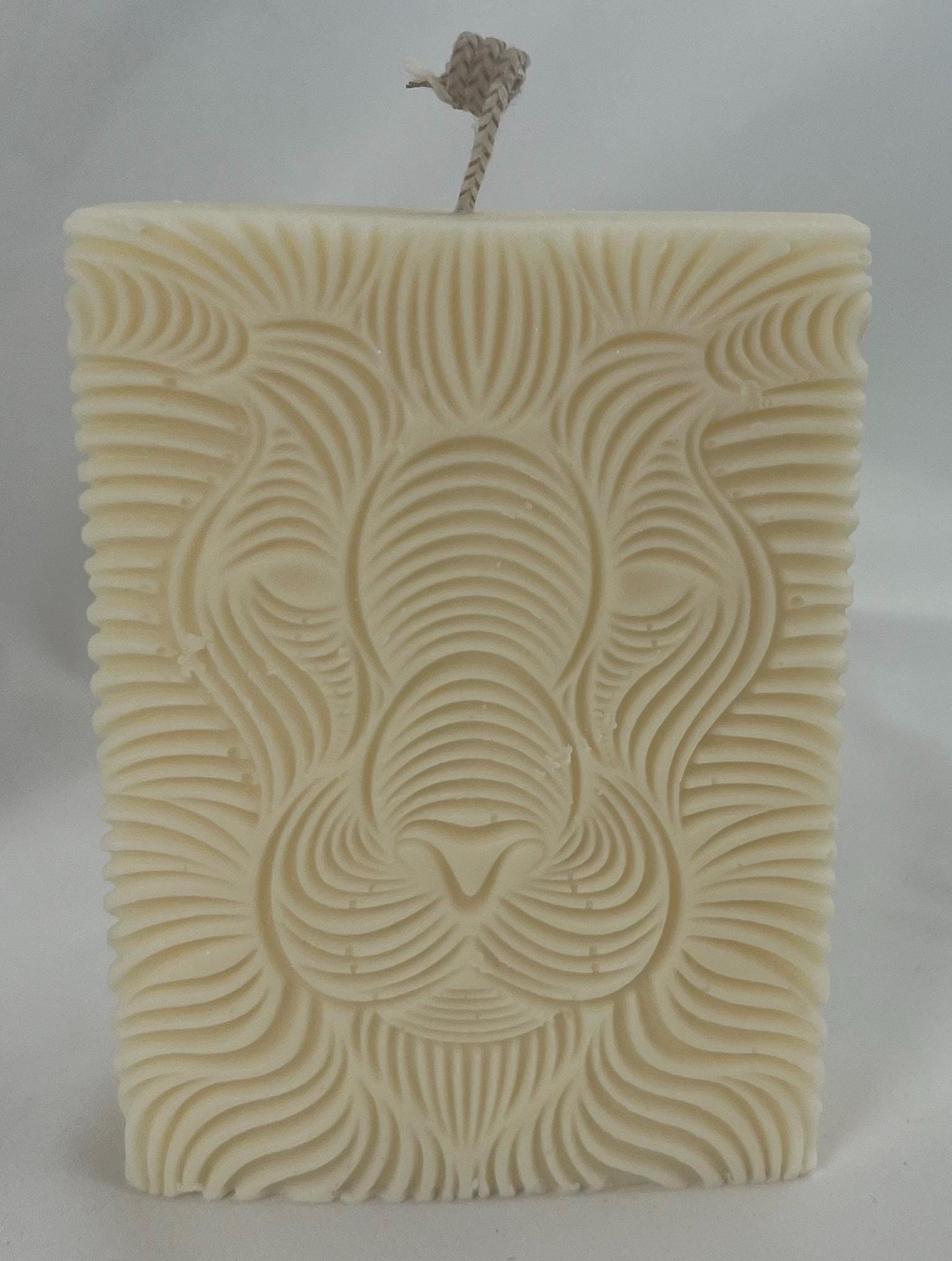 Lion Head Sculptural Candle