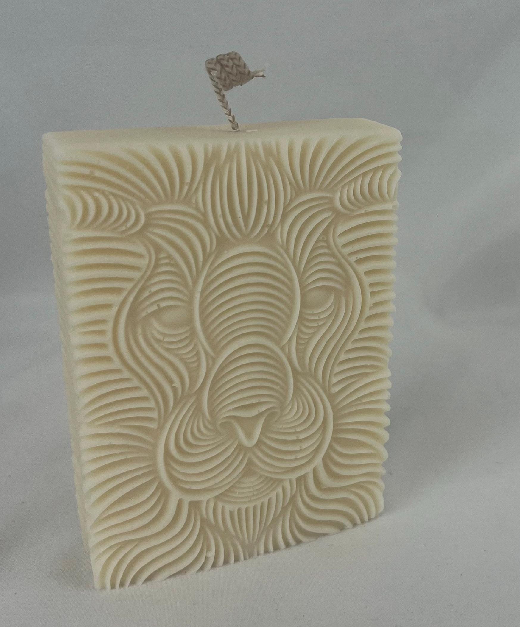 Lion Head Sculptural Candle