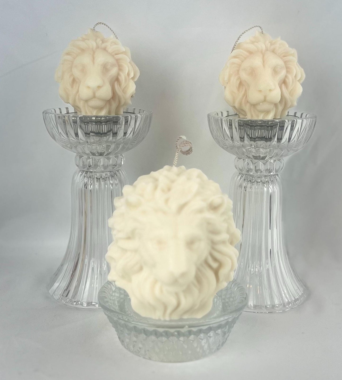 Lion Head Sculptural Candle